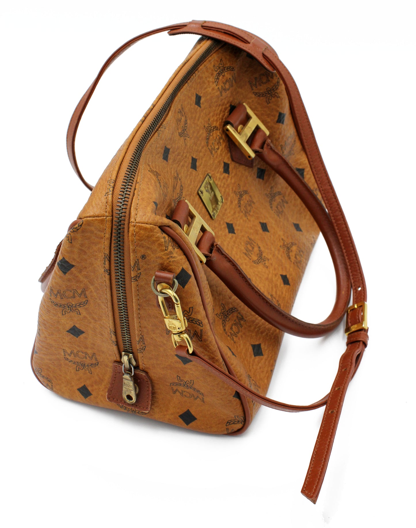 MCM Mini Boston Crossbody