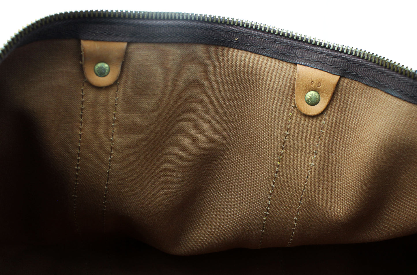 Louis Vuitton Keepall 50 (Duffle Bag) with luggage tag