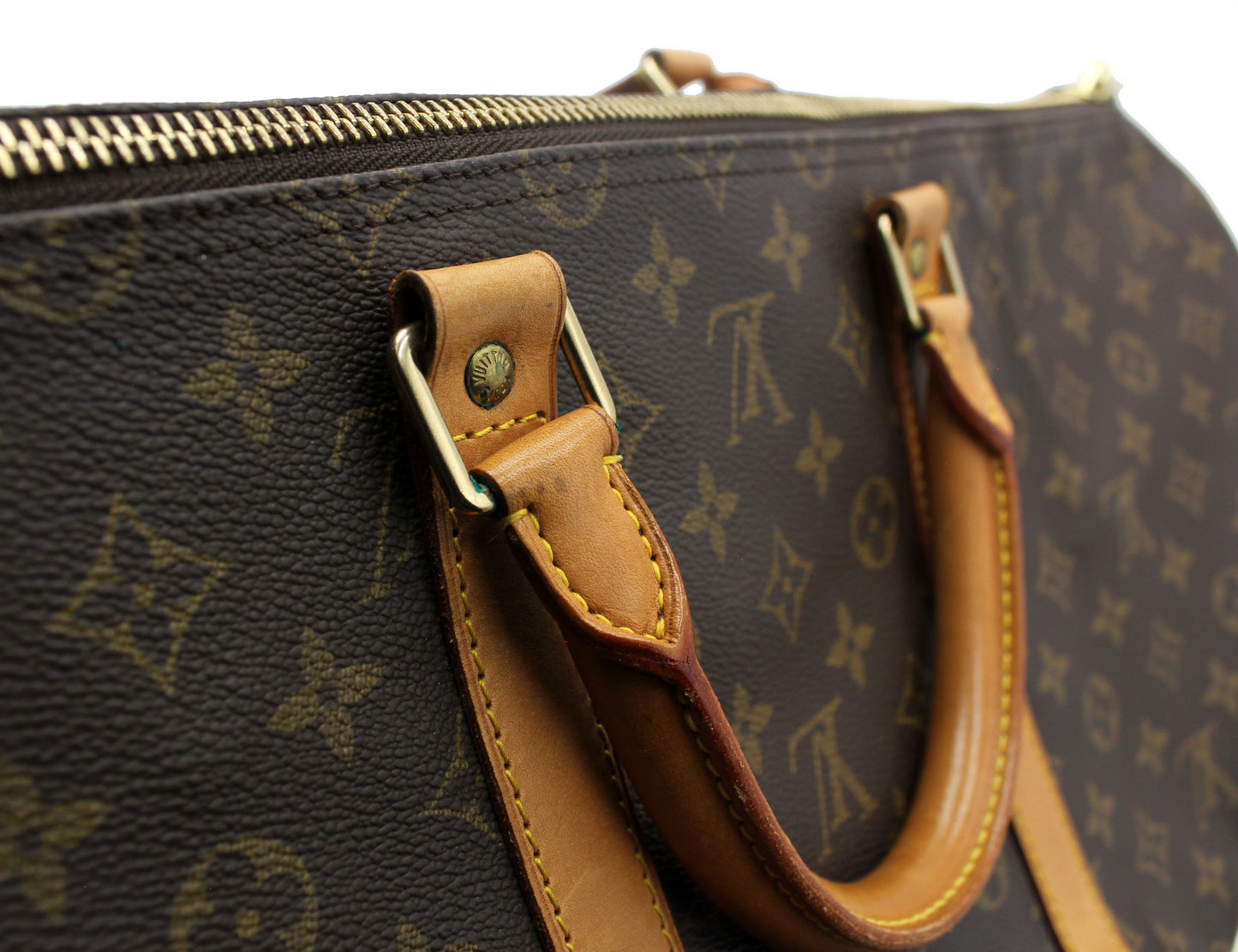 Louis Vuitton Keepall 55 (Duffle) with luggage tag