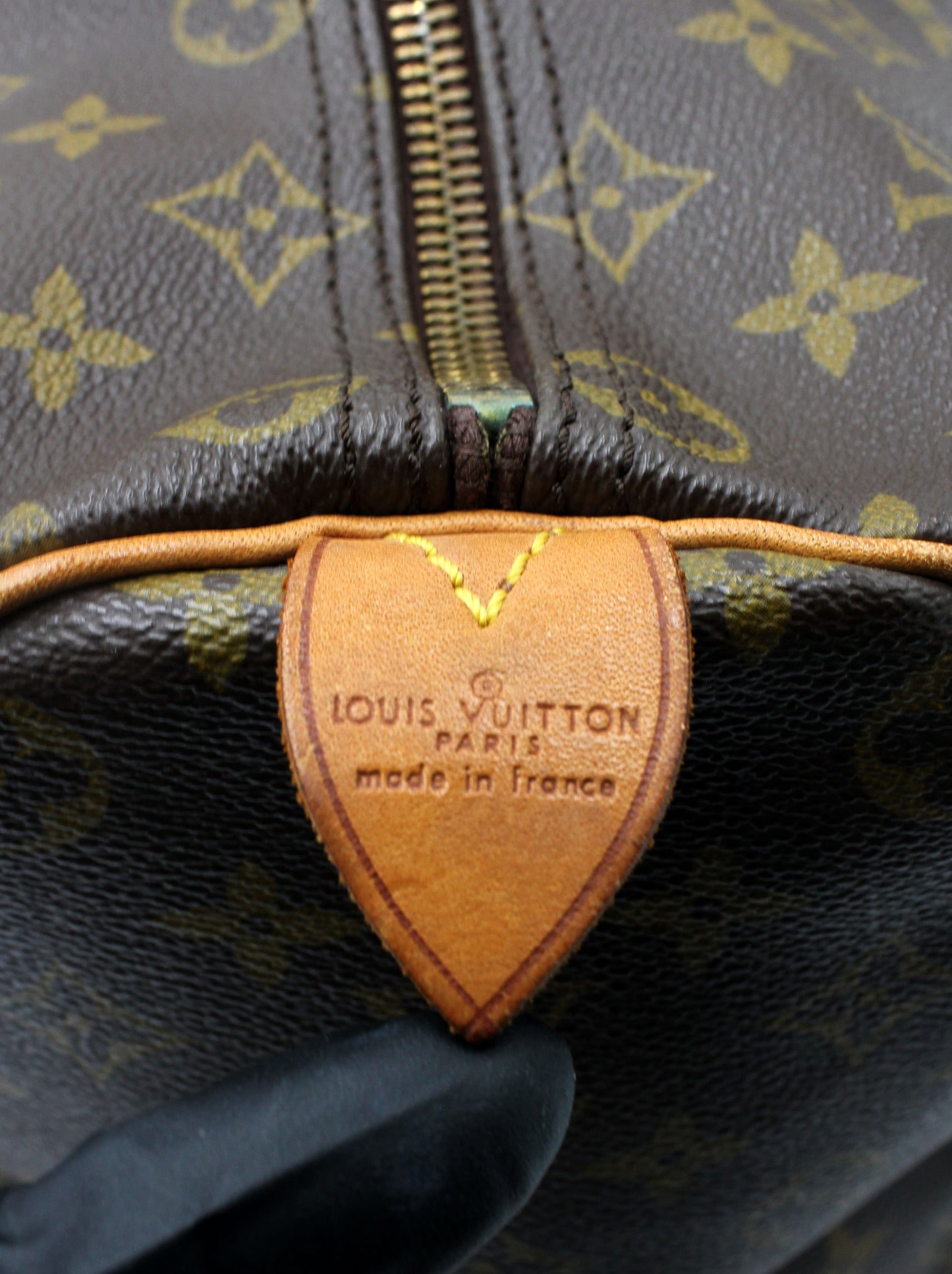 Louis Vuitton Keepall 50 (Duffle Bag) with luggage tag