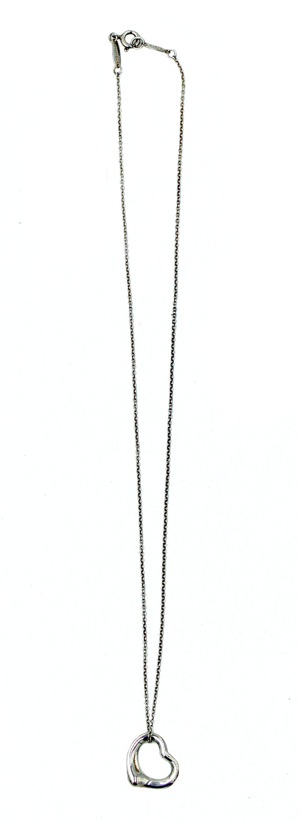 Tiffany & Co. Elsa Peretti Heart Pendant and Chain