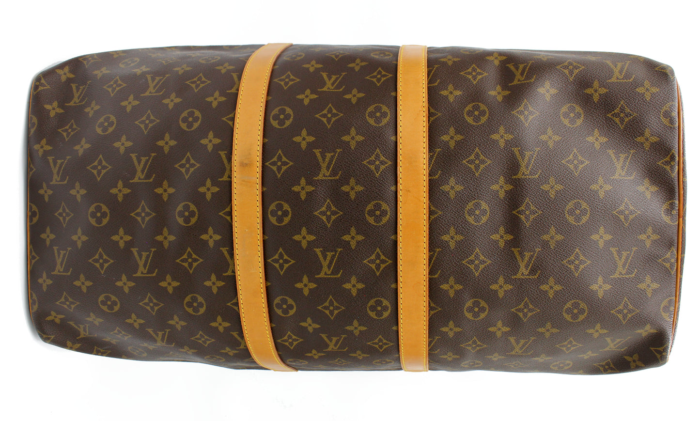 Louis Vuitton Keepall 55 (Duffle) with luggage tag