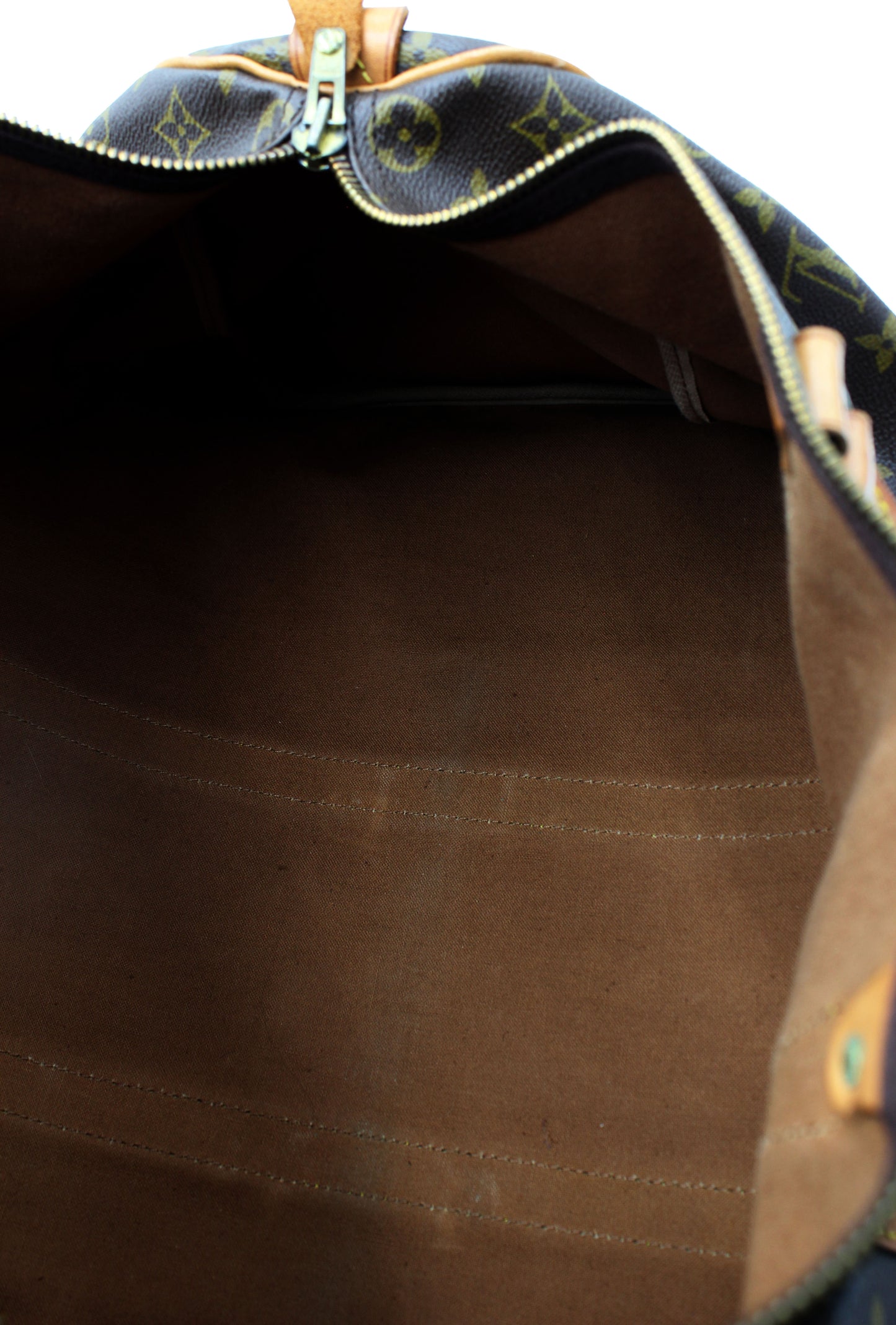 Louis Vuitton Keepall 50 (Duffle Bag) with luggage tag