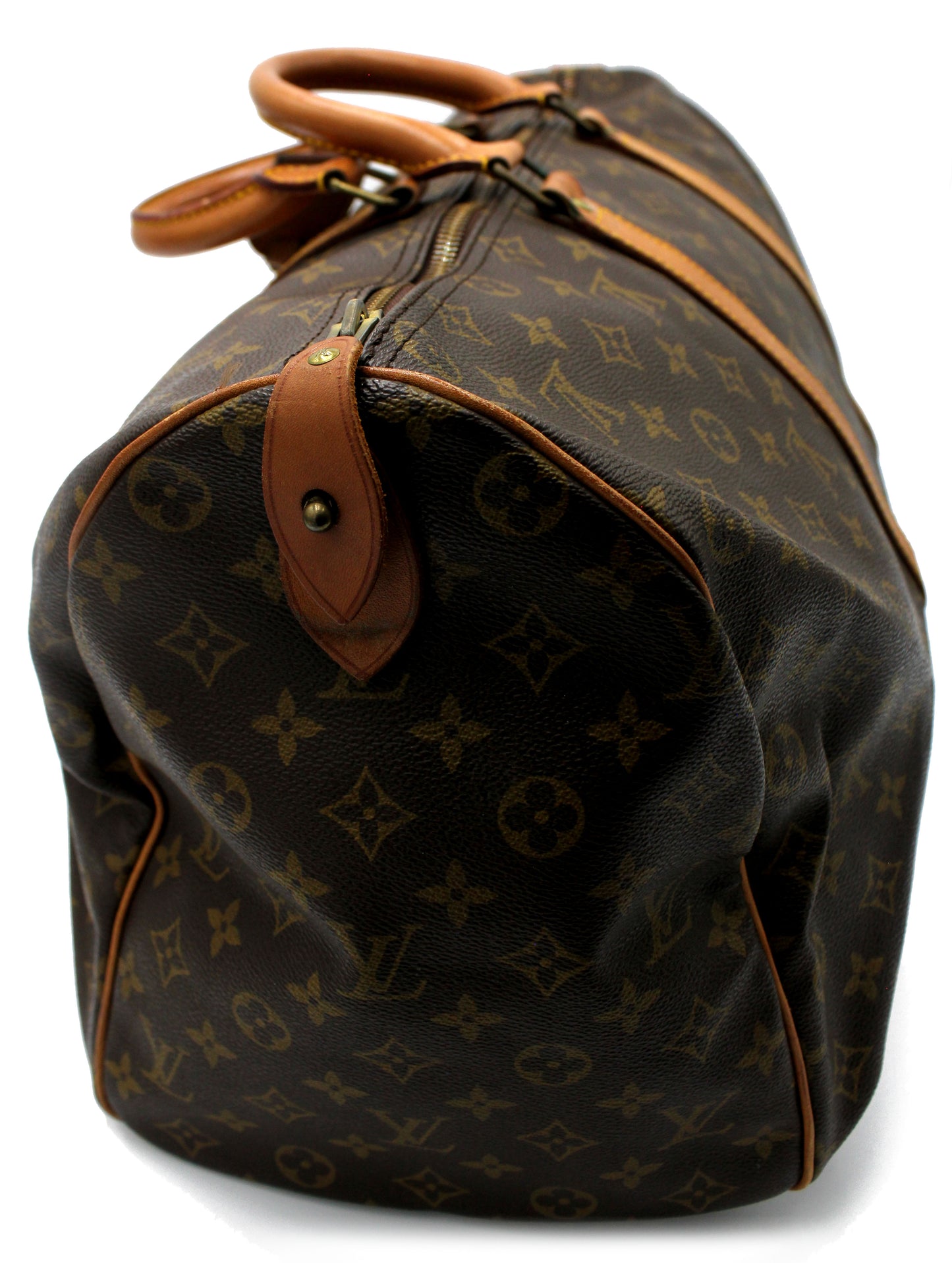 Louis Vuitton Keepall 50 (Duffle Bag) with luggage tag